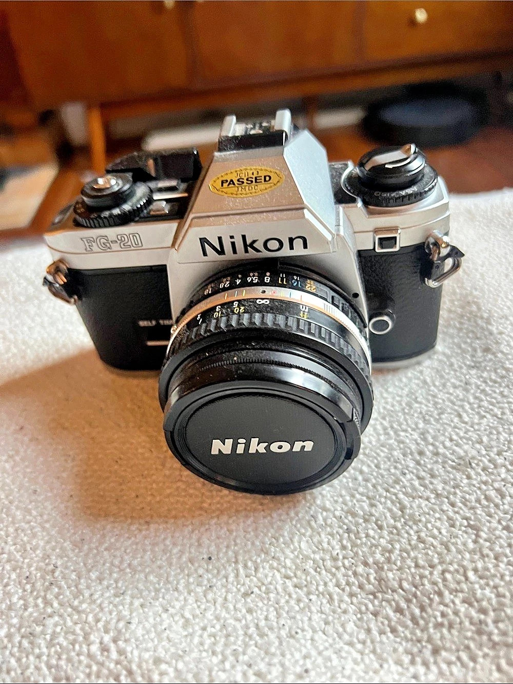 Nikon FG-20 35mm Film Camera Black & Silver